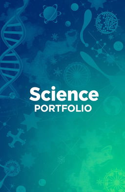 A visually striking cover page design featuring a rich, textured background related to science