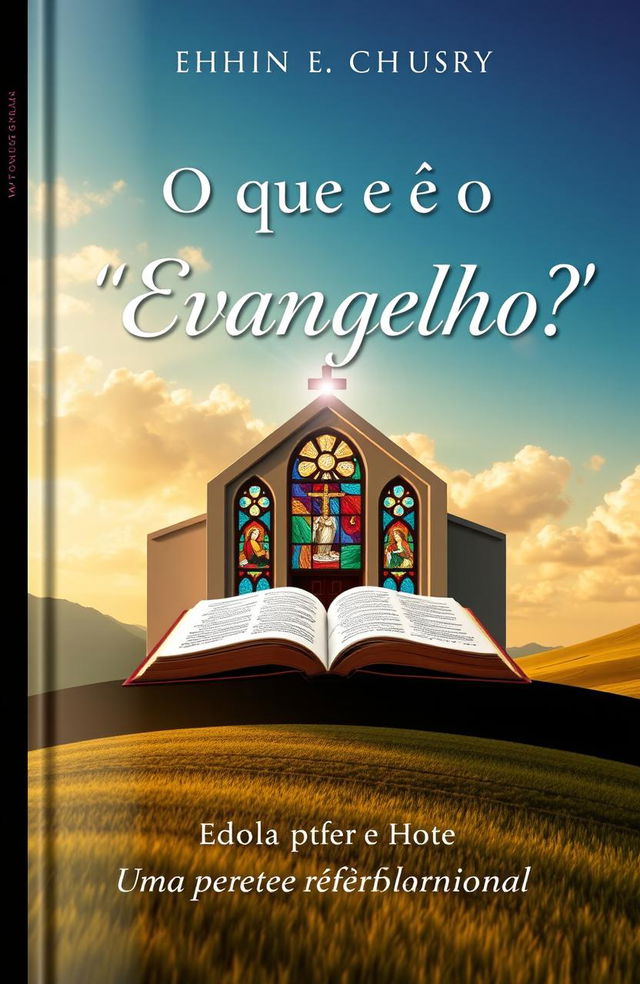 A visually captivating book cover for the title 'O que é o 'Evangelho'? Uma perspectiva reformacional'