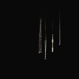 A minimalist and striking image featuring a solid black background