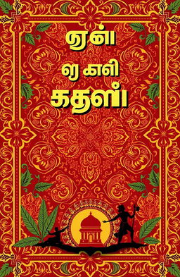 A captivating book cover design featuring the Tamil heading "தமிழ் புத்தகம்" prominently displayed at the top