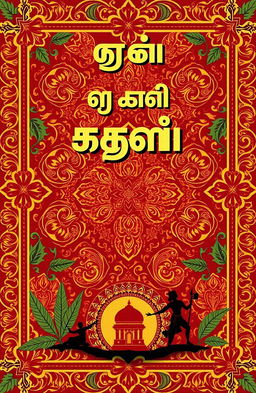 A captivating book cover design featuring the Tamil heading "தமிழ் புத்தகம்" prominently displayed at the top