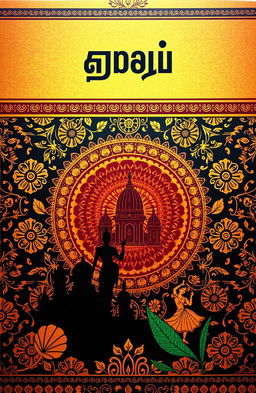 A captivating book cover design featuring the Tamil heading "தமிழ் புத்தகம்" prominently displayed at the top