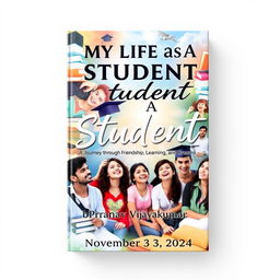 A visually striking book cover for 'My Life as A Student' by Pranav Vijayakumar