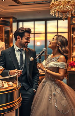 A captivating love story between a sophisticated diamond merchant and a talented singer