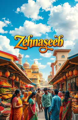 A captivating poster for a fictional movie titled 'Zehnaseeb'