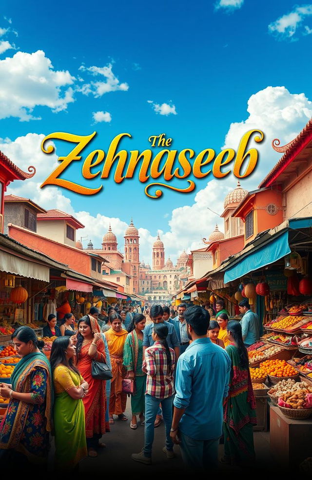 A captivating poster for a fictional movie titled 'Zehnaseeb'