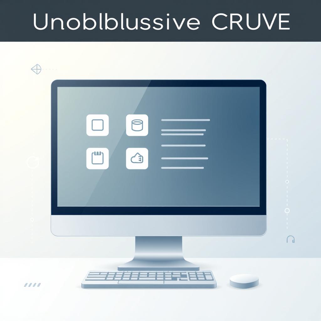 A conceptual illustration of 'unobtrusive CRUD' operations in software development