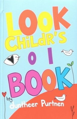 A playful and colorful cover for a children's book featuring bright colors and fun illustrations