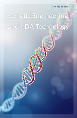 An elegant cover page for a scientific paper titled 'Genetic Engineering and rDNA Technology'