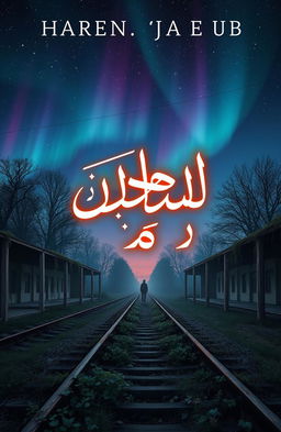 Book cover design for a novel titled 'ما لم يحدث' (What Did Not Happen)