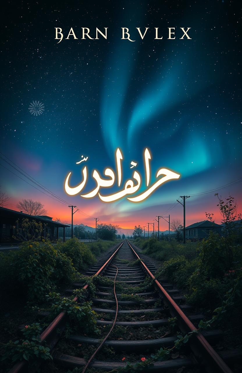 Book cover design for a novel titled 'ما لم يحدث' (What Did Not Happen)