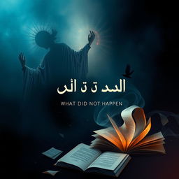 A captivating book cover for the title 'ما لم يحدث' (What Did Not Happen)