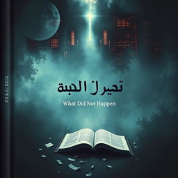 A captivating book cover for the title 'ما لم يحدث' (What Did Not Happen)