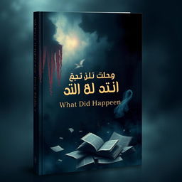 A captivating book cover for the title 'ما لم يحدث' (What Did Not Happen)