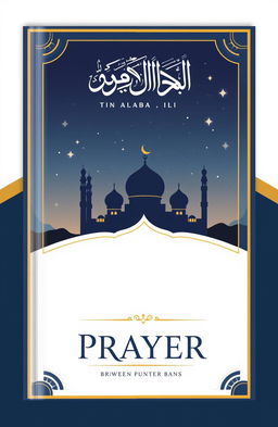 A book cover design featuring an elegant and serene aesthetic, showcasing the theme of prayer and spirituality