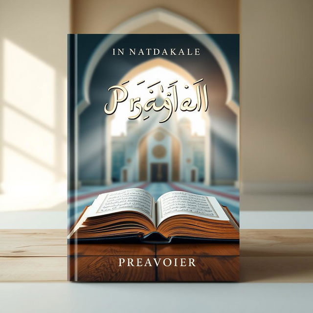 A book cover design that resonates with themes of faith and spirituality, specifically about prayer