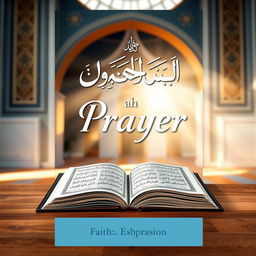 A book cover design that resonates with themes of faith and spirituality, specifically about prayer