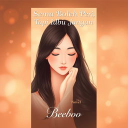 An artistic cover for a novel titled 'Semua Boleh Pergi, Tapi Ibu Jangan'