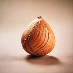 A perfectly shaped almond showcased prominently, resting on a clean, uncluttered background