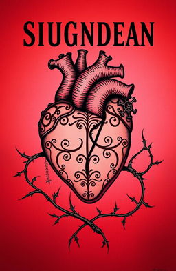 An artistic representation of a stubborn heart, symbolizing resilience and determination
