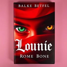 A captivating book cover design featuring a dark and romantic theme