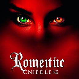 A captivating book cover design featuring a dark and romantic theme