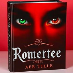 A captivating book cover design featuring a dark and romantic theme