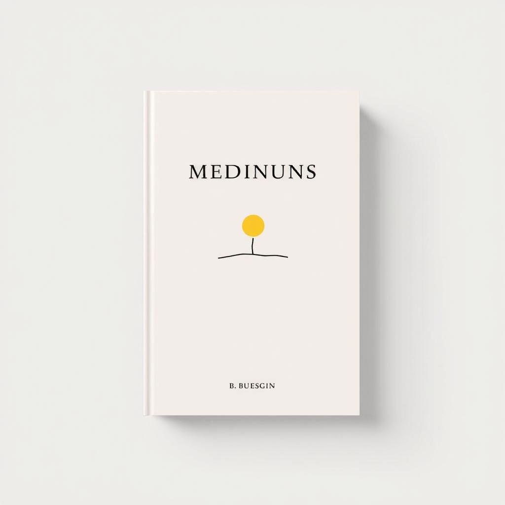 A minimalist book cover design featuring a simple, eye-catching illustration that encapsulates the theme of the book