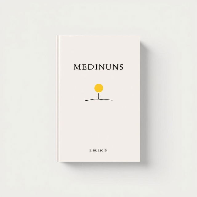 A minimalist book cover design featuring a simple, eye-catching illustration that encapsulates the theme of the book