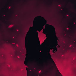 A moody and atmospheric A4 size illustration capturing a dark romance theme