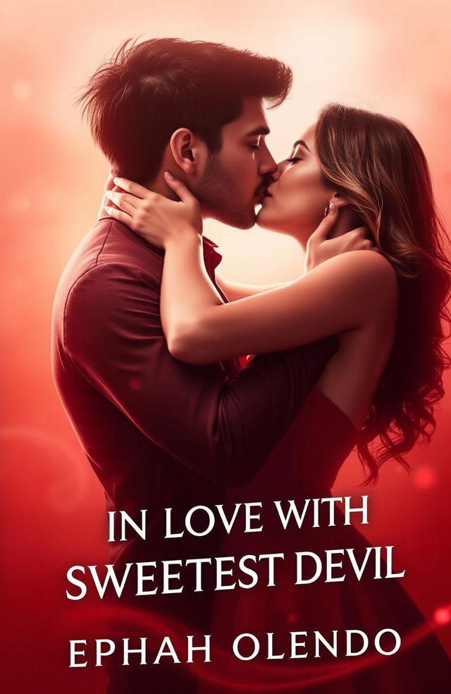 Book cover design featuring the title 'IN LOVE WITH THE SWEETEST DEVIL' by Ephah Olendo