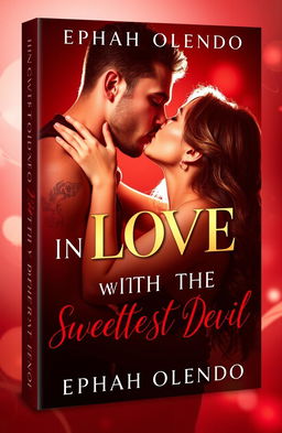 Book cover design featuring the title 'IN LOVE WITH THE SWEETEST DEVIL' by Ephah Olendo