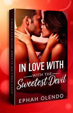 Book cover design featuring the title 'IN LOVE WITH THE SWEETEST DEVIL' by Ephah Olendo