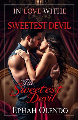 A captivating book cover featuring a passionate embrace between a couple, the man and woman locked in a deep kiss