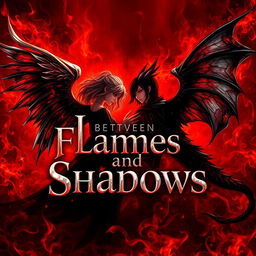 An image featuring a rich palette of red, black, and silver, blending flames with shadows that symbolize the supernatural