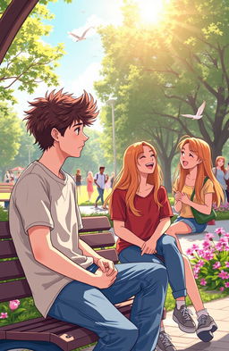 A lighthearted romantic comedy scene that captures the humorous and awkward moments of being stuck in the friendzone