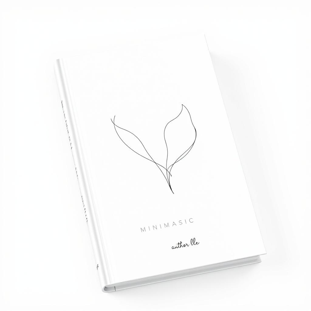 A minimalist book cover featuring elegant line art that conveys deep meaning through simplicity