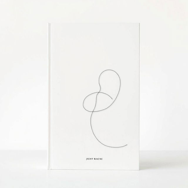 A minimalist book cover featuring elegant line art that conveys deep meaning through simplicity