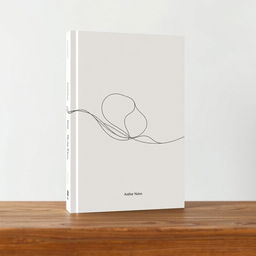 A minimalist book cover featuring elegant line art that conveys deep meaning through simplicity