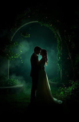 A romantic and mysterious setting that embodies the theme of 'mystery in love'