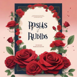 Design a book cover for 'ROSAS RUBRAS' by Otacílio Neto