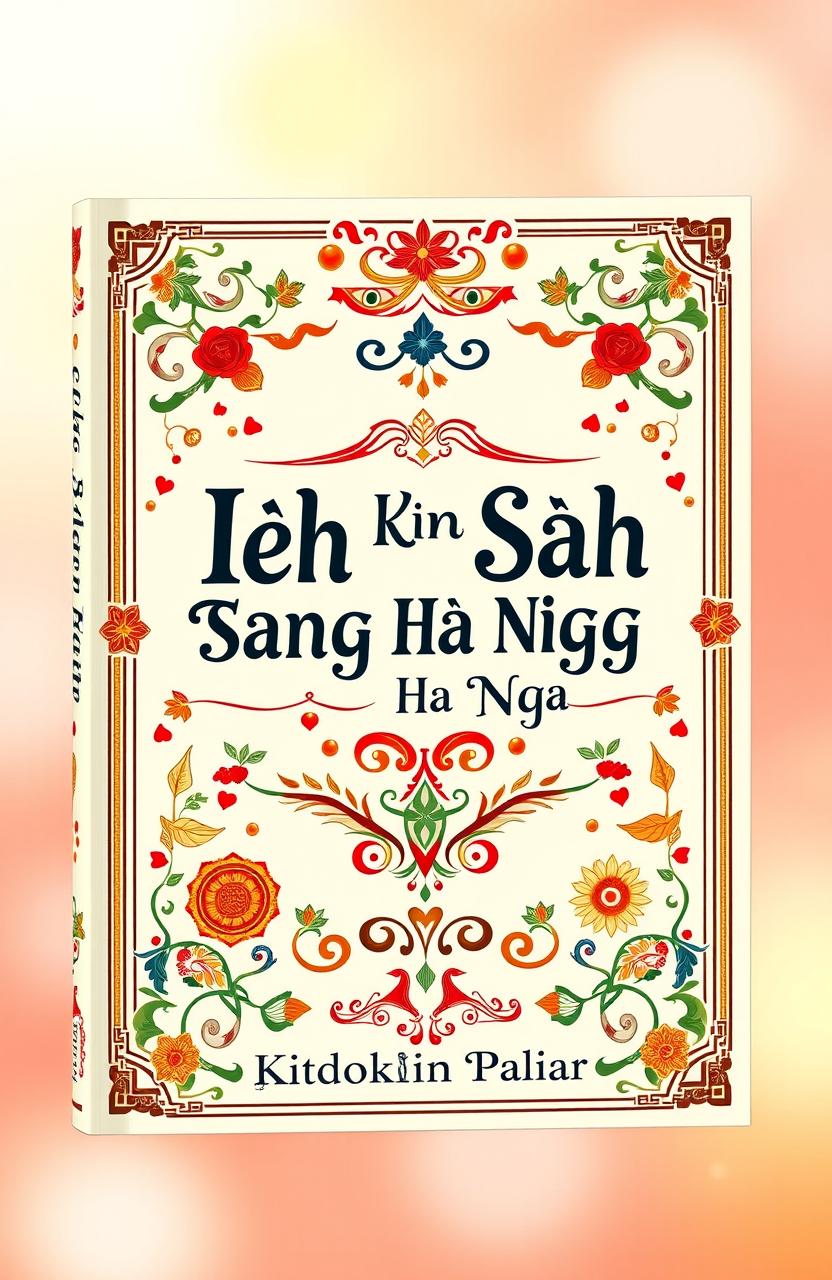 A beautifully illustrated book cover for 'Ieh Kin Sah Tang Ha Nga' by Kitboklin Paliar