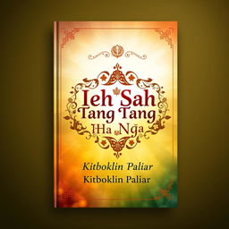 An artistic book cover design for 'Ieh Kin Sah Tang Ha Nga' by Kitboklin Paliar