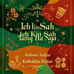 A visually striking book cover for 'Ieh Kin Sah Tang Ha Nga' by Kitboklin Paliar
