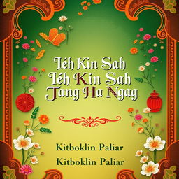 A visually striking book cover for 'Ieh Kin Sah Tang Ha Nga' by Kitboklin Paliar