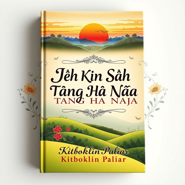 A stunning book cover design for 'Ieh Kin Sah Tang Ha Nga' by Kitboklin Paliar