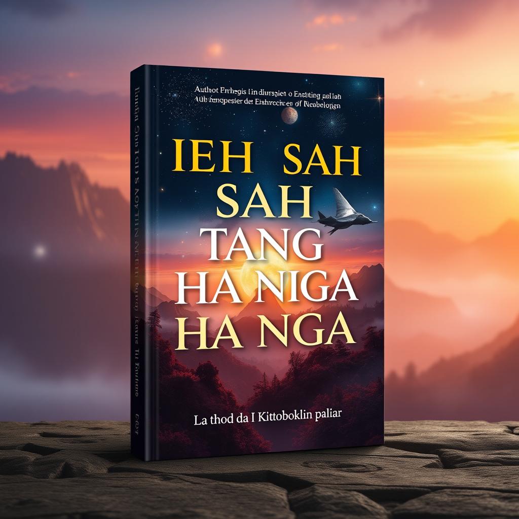 A visually striking book cover for 'IEH KIN SAH TANG HA NGA' authored by La thod da I Kitboklin paliar