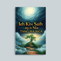 An intriguing book cover design for 'IEH KIN SAH TANG HA NGA' authored by La thod da I Kitboklin paliar