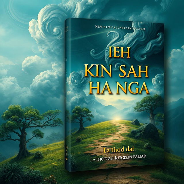 An intriguing book cover design for 'IEH KIN SAH TANG HA NGA' authored by La thod da I Kitboklin paliar