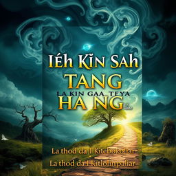 An intriguing book cover design for 'IEH KIN SAH TANG HA NGA' authored by La thod da I Kitboklin paliar